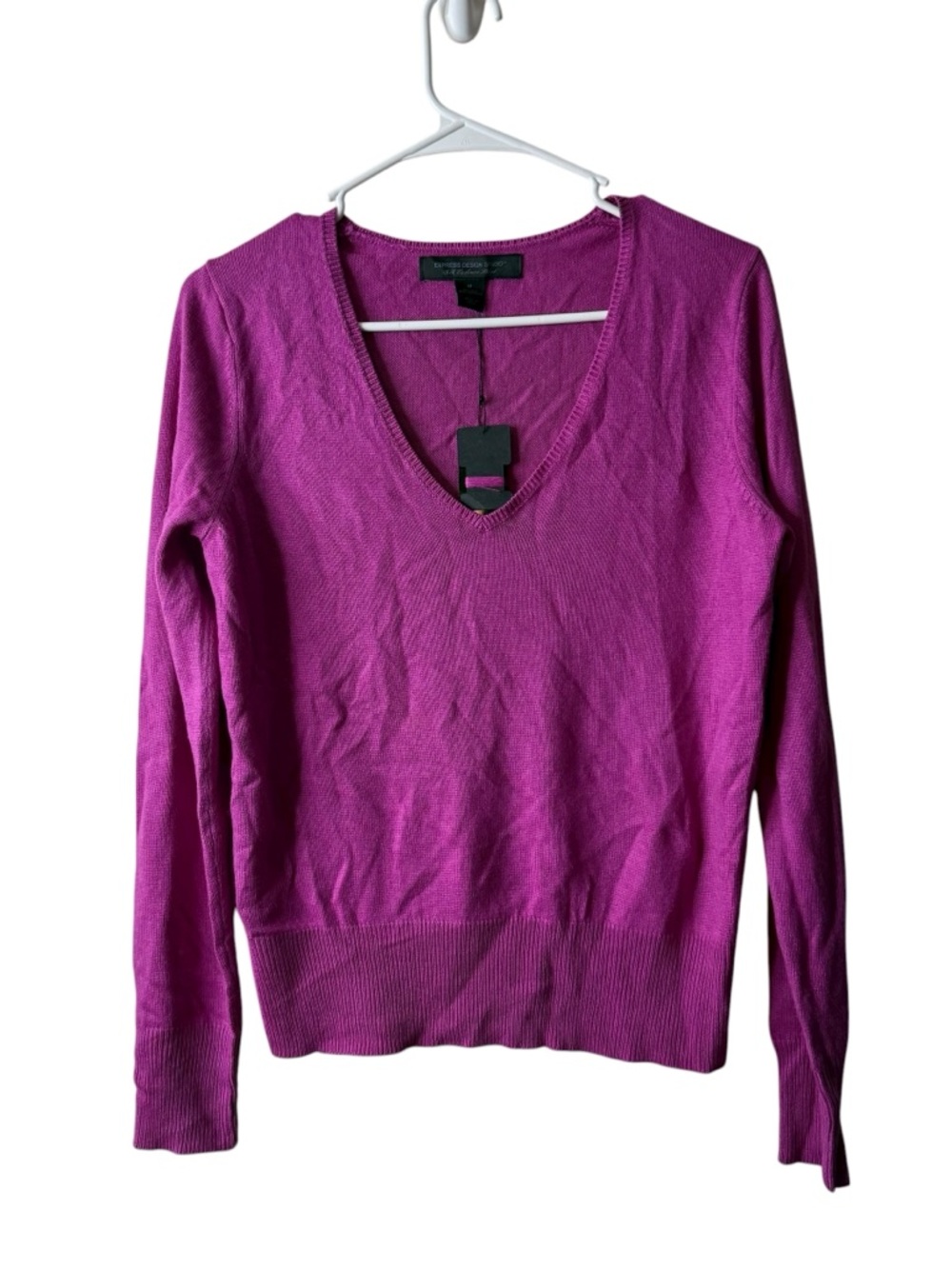 Vintage Express Purple Cashmere Silk Blend Pullover Sweater NWT